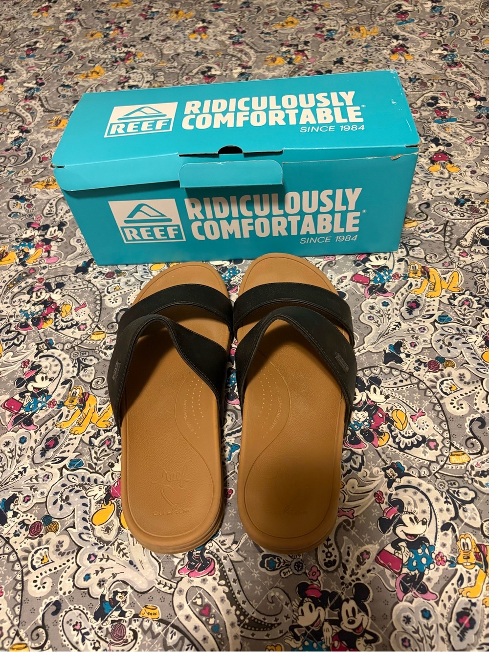 Reef Wonen’s Black Slide Sandals - Comfortable Casual Footwear